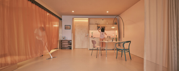 Apartamento MM33 / buno - Fotografia de Interiores, Madeira, Iluminação, Cadeira