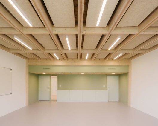 Maryse Bastié Middle School Reconstruction / Tectoniques Architects - Interior Photography, Wood
