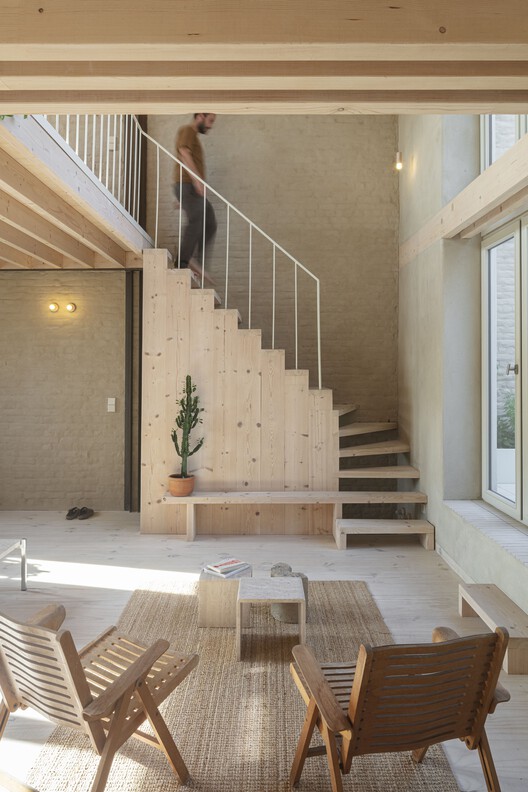 Karper Building Renovation / hé! architectuur - Interior Photography, Stairs, Wood, Handrail