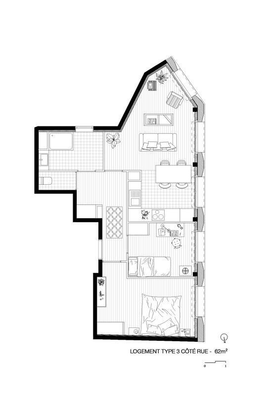 Pradrier 15 Housing Units / mobile architectural office - Image 28 of 29