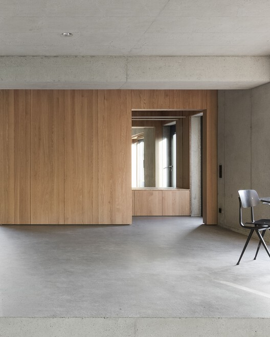 Set Houses with One Pillar / Buero Wagner - Interior Photography, Concrete