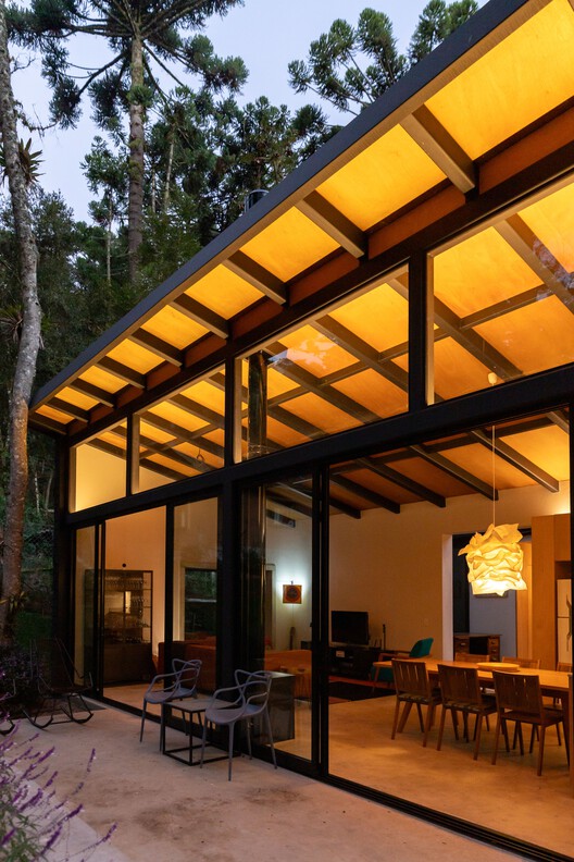 Araucarias House / ARKITITO Arquitetura - Interior Photography, Wood, Beam, Glass