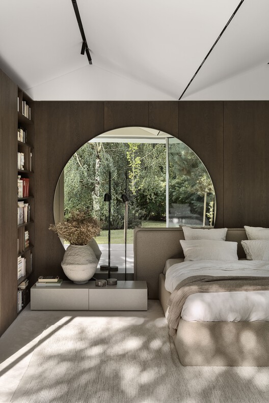 S House / PL.Architekci - Interior Photography, Bedroom, Bed, Wood, Lighting