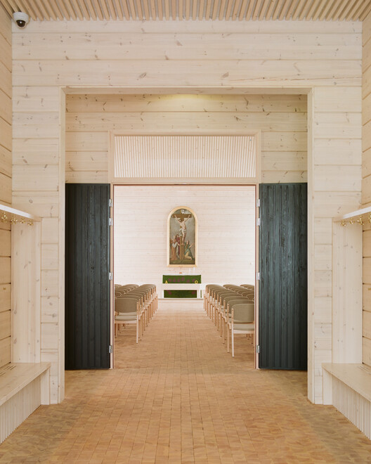 Kiihtelysvaara Church  / LUO Architects - Interior Photography, Wood, Door