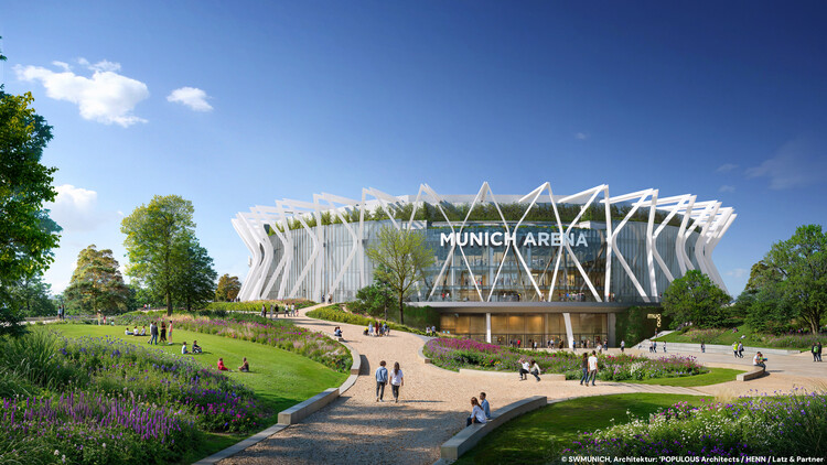 Populous Unveils New Images of Germany’s First Climate-Neutral Event Arena in Munich - Image 3 of 8