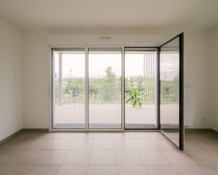 Edifício Residencial Parilly 116 / Tectoniques + BBC & associés - Fotografia de Interiores, Porta, Vidro