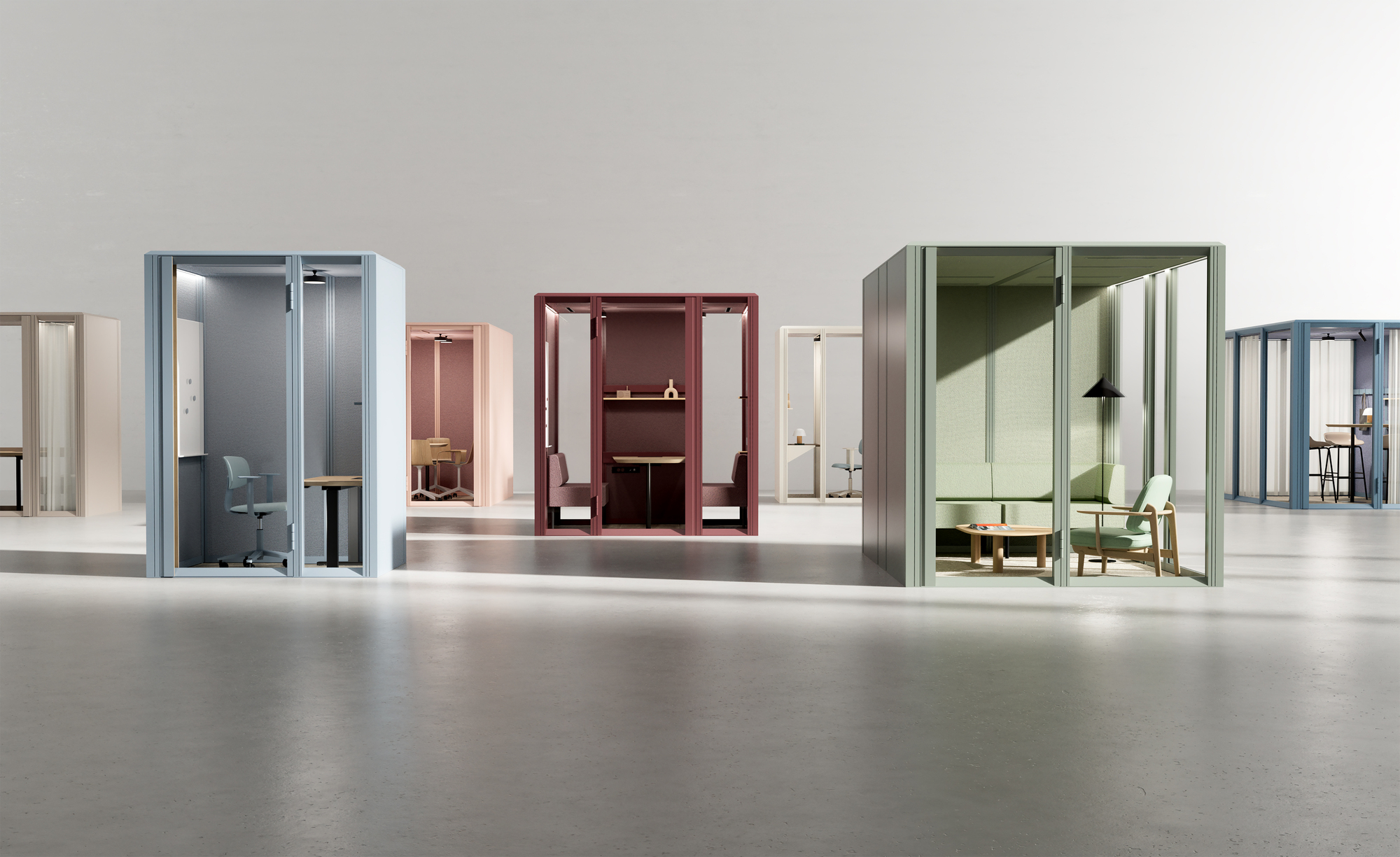 Mute Redefines Office Pods With the Largest Collection Ever Presented