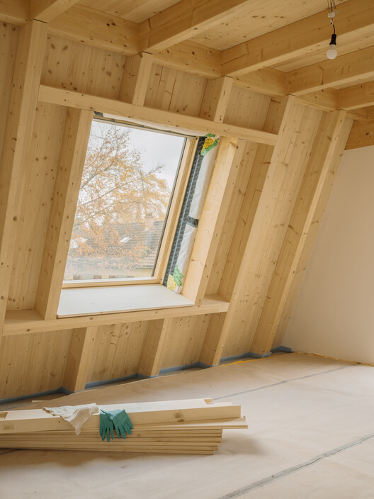 The Resilient House Multi-Generational Housing / etal. - Interior Photography, Wood, Beam