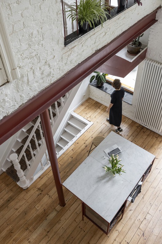 Georges House / hé! architectuur - Interior Photography, Wood, Table, Chair, Stairs