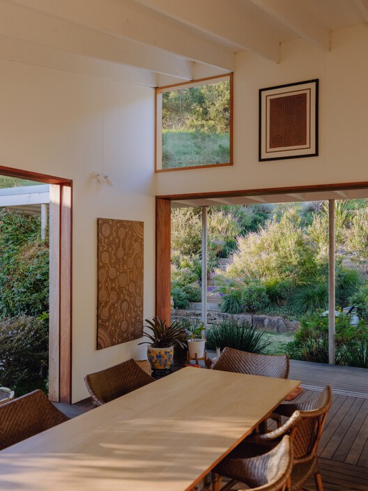 Cooroy House / Henry Bennett + Dan Wilson - Interior Photography, Bedroom, Wood, Chair, Beam
