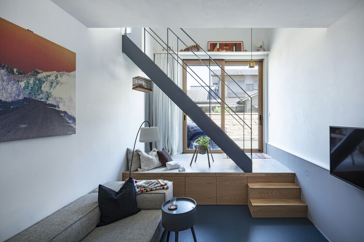 House for Two / Tenhachi Architect & Interior Design - Interior Photography, Living Room, Wood, Lighting, Stairs, Chair