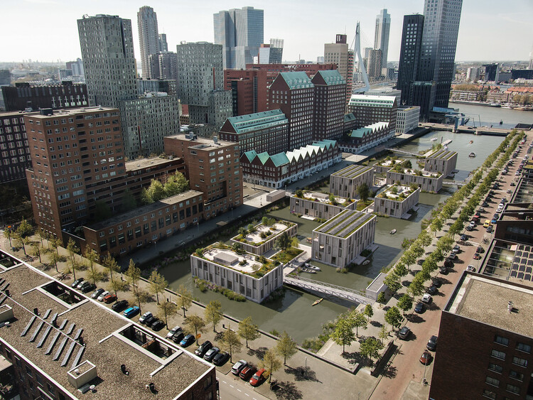 MAST Reveals Floating Neighborhood Design for Rotterdam’s Disused Spoorweghaven Dock - Image 3 of 15