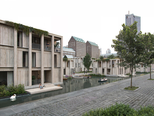 MAST Reveals Floating Neighborhood Design for Rotterdam’s Disused Spoorweghaven Dock - Image 9 of 15