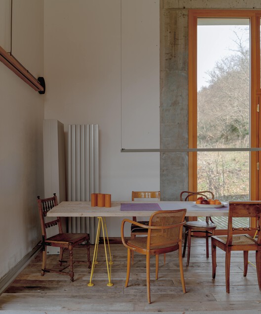Casa Texturizada / Bongiana Architetture - Fotografia de Interiores, Sala de Jantar, Madeira, Cadeira