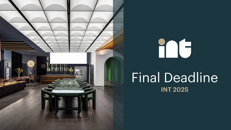 Final Days to Enter the 2025 INT Interior Design Awards - Image 1 of 1