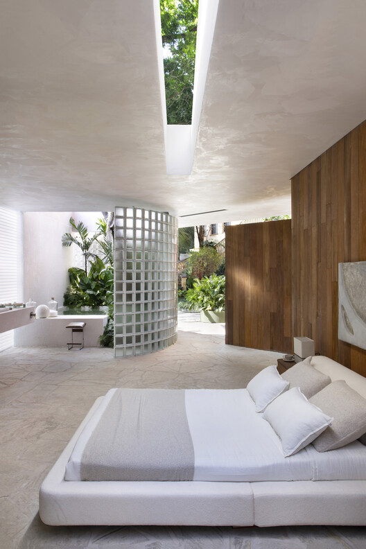 Casa Paulistana / João Panaggio - Fotografia de Interiores, Dormitório, Cama