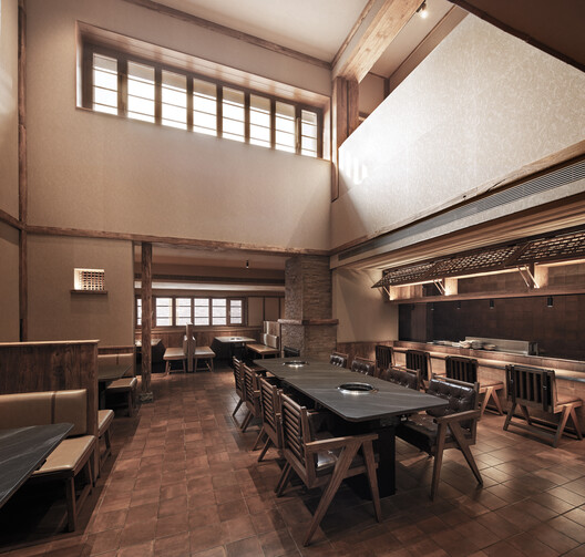 阿那亚燃炙屋与山谷豆腐工坊 / odd设计事务所 阿那亚燃炙屋与山谷豆腐工坊 / odd设计事务所 - 室内图, 餐厅, 木头, 椅子