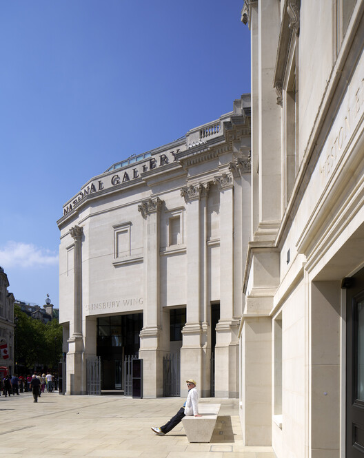 英国国家美术馆塞恩斯伯里翼楼改造 / Selldorf Architects - 建筑图, 表皮, 柱, 具体的