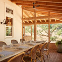 Rural Reimagined House / Fergus Garber Architects - Interior Photography, Dining room, Wood, Table, Chair, Door, Beam