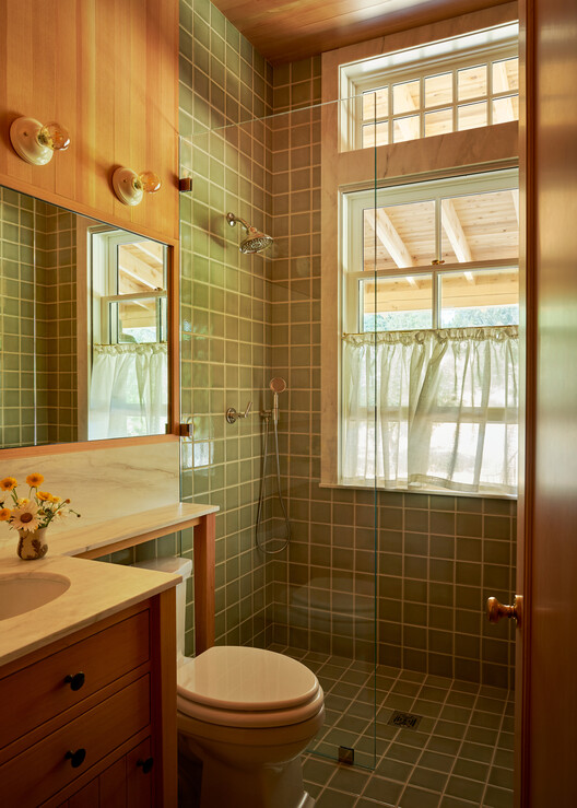 Rural Reimagined House / Fergus Garber Architects - Interior Photography, Bathroom, Wood, Lighting, Countertop, Sink