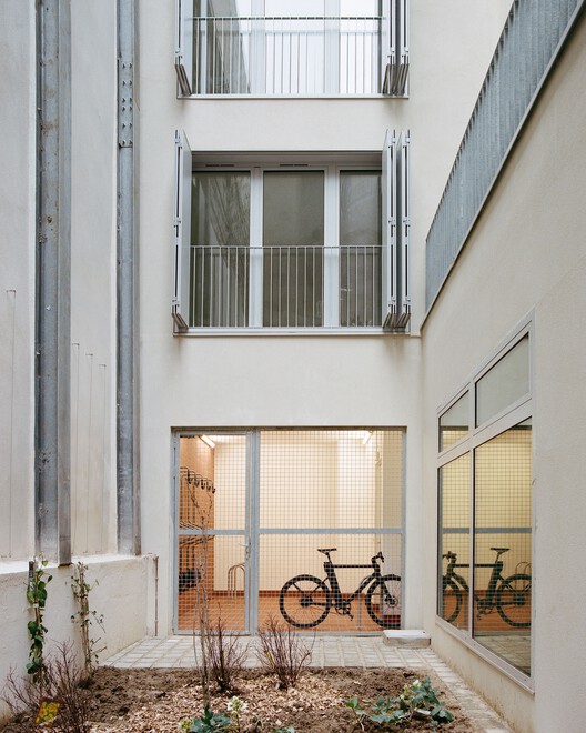 Myrha Public Housing / FUSO atelier  - Interior Photography, Wood, Handrail