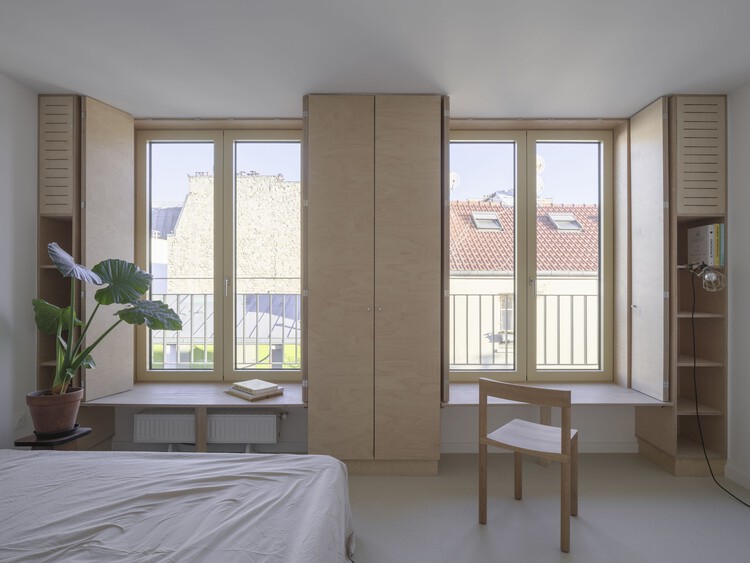 Edifício Myrha / FUSO atelier  - Fotografia de Interiores, Dormitório, Madeira