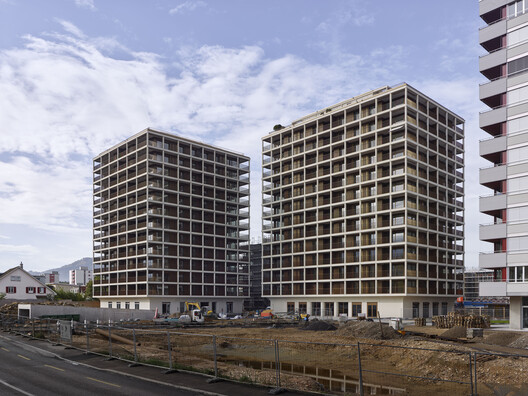 Max Towers / Max Dudler - Exterior Photography, Facade, Concrete, Balcony
