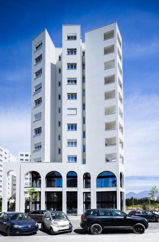 River Residence Tirana / Davide Macullo Architects - Exterior Photography, Facade, Concrete