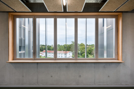 ISALAB Engineering School / Patrick Arotcharen Architecte - Interior Photography, Wood, Glass