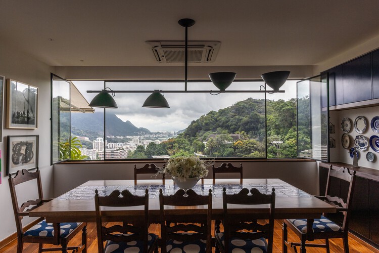 Casa Lúcio Costa / amanda arcuri - Fotografia de Interiores, Sala de Jantar, Mesa, Cadeira, Vidro