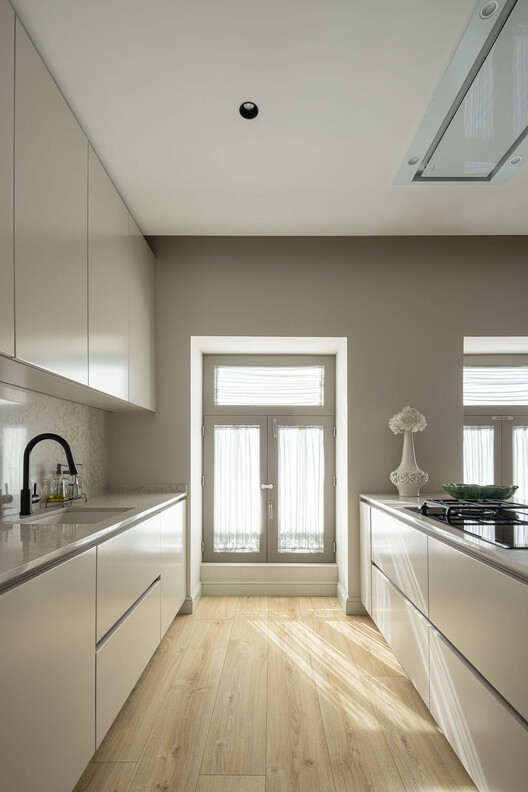 Casa do Parque IV / Ricardo Azevedo Arquitecto - Fotografia de Interiores, Cozinha, Madeira, Bancada, Iluminação