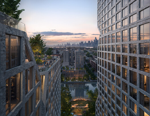 BIG and Dencityworks Design New Mixed-Use Waterfront Tower in Brooklyn, New York - Image 3 of 7