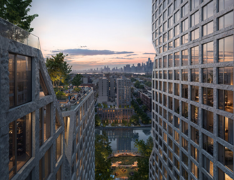 BIG and Dencityworks Design New Mixed-Use Waterfront Tower in Brooklyn, New York - Image 3 of 7