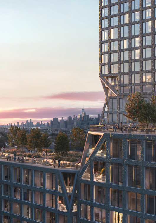 BIG and Dencityworks Design New Mixed-Use Waterfront Tower in Brooklyn, New York - Image 4 of 7