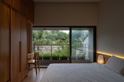 Casa Jinjee / Tad.atelier - Fotografia de Interiores, Dormitório, Balcão