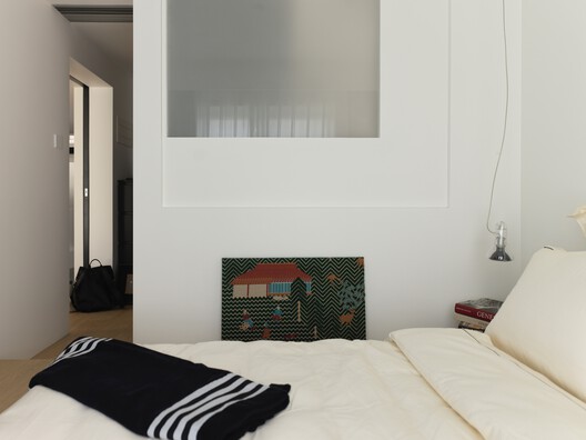 琴宅｜刘女士家 / 金秋野建筑工作室 - 室内图, 卧室, 床, 木头, 灯