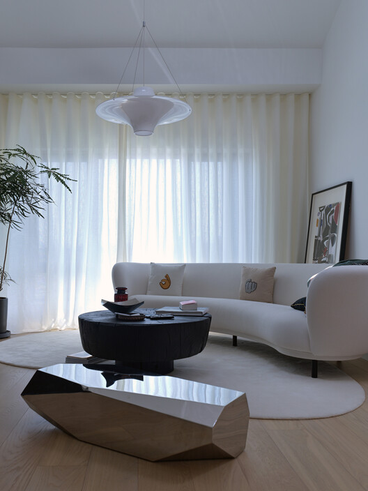 琴宅｜刘女士家 / 金秋野建筑工作室 - 室内图, 起居室