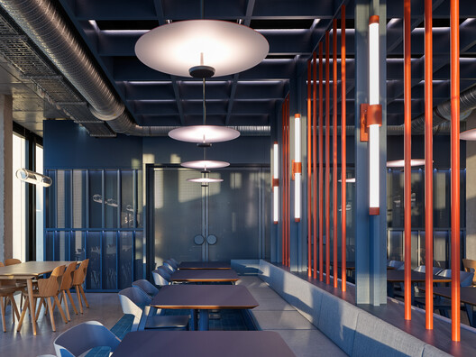 SAP Labs Munich Campus  / SCOPE Architekten - Interior Photography, Lighting, Chair, Glass