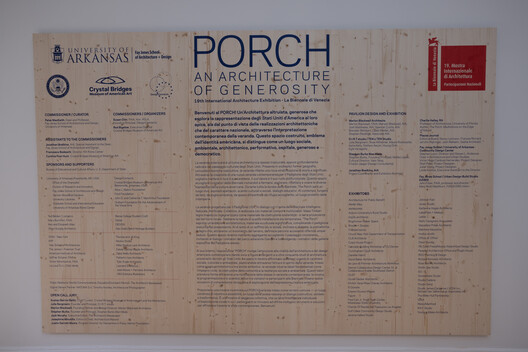 U.S. Pavilion at 2025 Venice Architecture Biennale Showcases ‘PORCH: An Architecture of Generosity' - Image 12 of 17