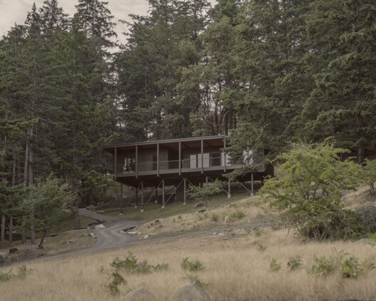 Cabana Trestle / Miller Hull Partnership - Fotografia de Exterior, Floresta