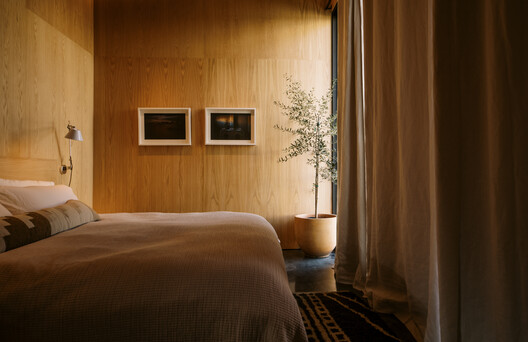 The Periphery House / Locus Studio - Interior Photography, Bedroom, Wood, Lighting, Bed
