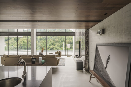 Rendezvous for Four Generations Residence / FLOAT DESIGN STUDIO - Interior Photography, Wood, Lighting, Chair, Glass