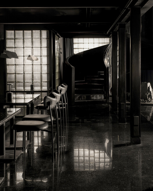 LAIR Restaurant Bar / RENESA Architecture Design Interiors Studio - Exterior Photography, Glass, Chair