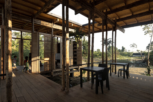 La Panificadora centro desarrollo y de producción rural / Natura Futura - Fotografía interior, Madera, Fijación Vigas
