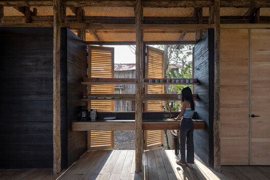 La Panificadora centro desarrollo y de producción rural / Natura Futura - Fotografía interior, Madera, Terraza, Fijación Vigas