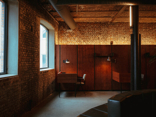 Wintercircus Technological and Cultural Hub / OYO - Interior Photography, Lighting, Brick, Chair