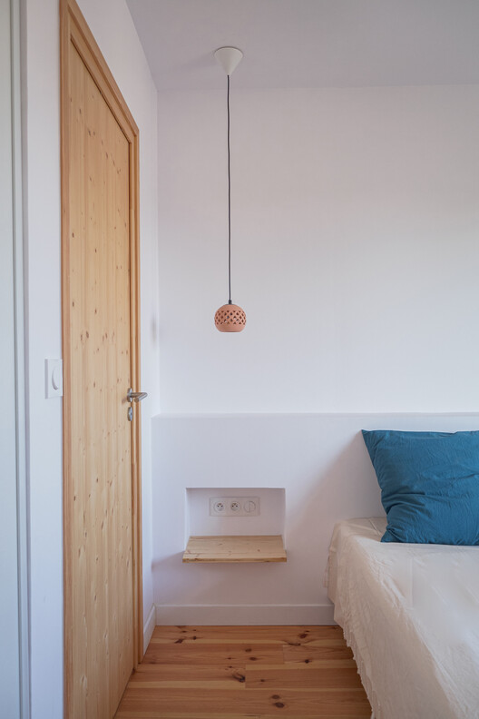 Tintoretto House Rehabilitation / Symbiose Interior Architecture & Design - Interior Photography, Bedroom, Wood, Lighting