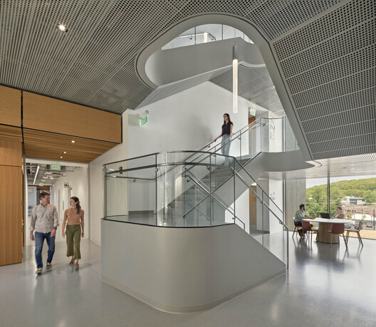 Science Research Center University of Connecticut / Payette - Interior Photography, Stairs, Glass