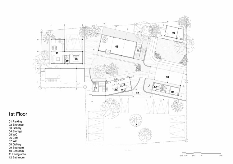 Casa, Café e Galeria Brick Journey / Volume Matrix studio - Imagem 20 de 20