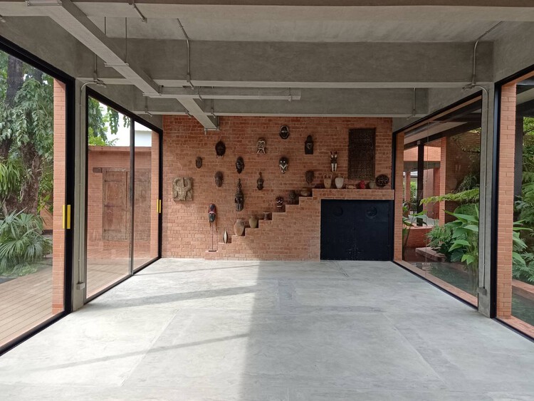 Casa, Café e Galeria Brick Journey / Volume Matrix studio - Fotografia de Interiores, Madeira, Tijolo, Concreto, Viga